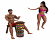 Hula Dance Tiki Drum