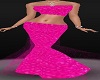 Pink fishtail Skirt/top