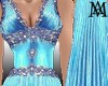 *Pleated Turquoise Gown*