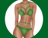 Green Sxy Strappy Bikini