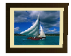 -T-Sailboat Image Framed