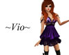~Vio~ PurpleFloral dress