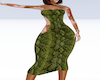 Green Snakeskin Dress