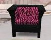 pink zebra chair