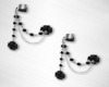 Laurie Blk R Earrings