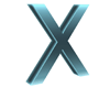X Blue Neon Letter