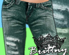 (B) Ripped Jeans *Green