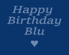 Blu Birthday Canvas