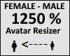 Avatar scaler 1250%