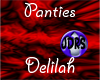 red pvc Delilah panties