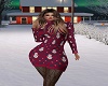 Red Snowman Dress RL