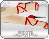 |Px| Tie heels Red