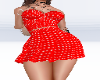 Sexy Red poka Two piece