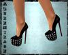 ^AZ^Black Studded Heels