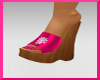 Intuition Hot Pink Wedge