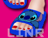 Stitch Slippers Red