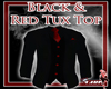 Black w/ Red Tux Top