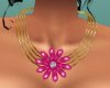 EG Pink Flower Necklace