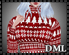 [DML] Sweater Dress Red