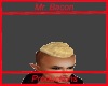 blond mohawk with bown