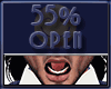 Open Mouth 55%