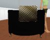 black and gold Chair