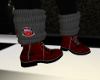 BADD: Red Bt w/grey sock