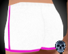 White/Pink Gym Shorts