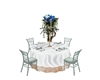 d blue guest table