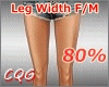 CG: Leg Width 80%
