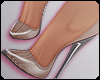 ʞ- Silver Glass Heels