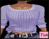 purple sweater