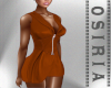 Leather Dress Cognac