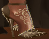 brown and topaz heels