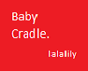 *wooden baby cradle*