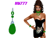 HB777 DP Earrings Green