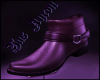 Boots Pulple Leather