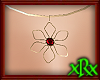 Flower Necklace Ruby