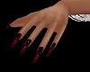 Red Goth Nails