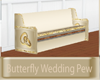 Butterfly Wedding Pew
