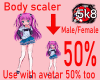50% Kids Body Scaler F/M