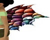 Rainbow Merman Back Fin