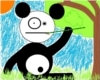 Silly Panda Sticker
