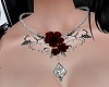 Necklace mauve rosean
