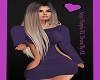 AL/Sexy Purple Rll Dress