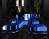 Jazzie Satin Blue Couch