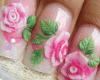 ! Pink Rose Nails