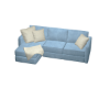 baby blu sectional