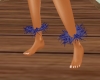 Blue Ankle Feathers