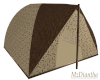 Brown camping tent